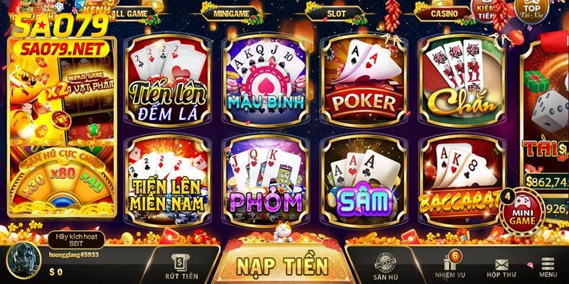 Sân chơi sao79 - Nhà cái đứng top đầu game cá cược online 18 Ưu đãi khủng khi chơi game tại sao79